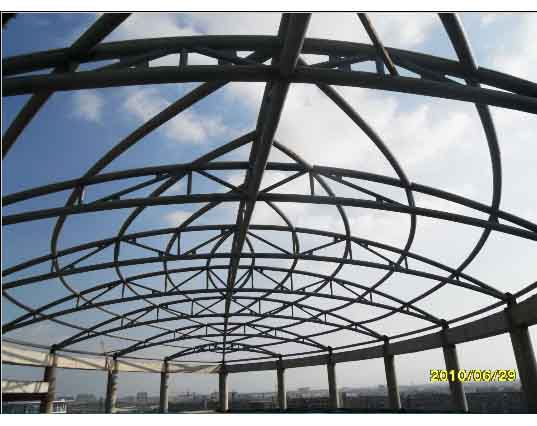 泰兴中煤朔州宾馆管桁架工程